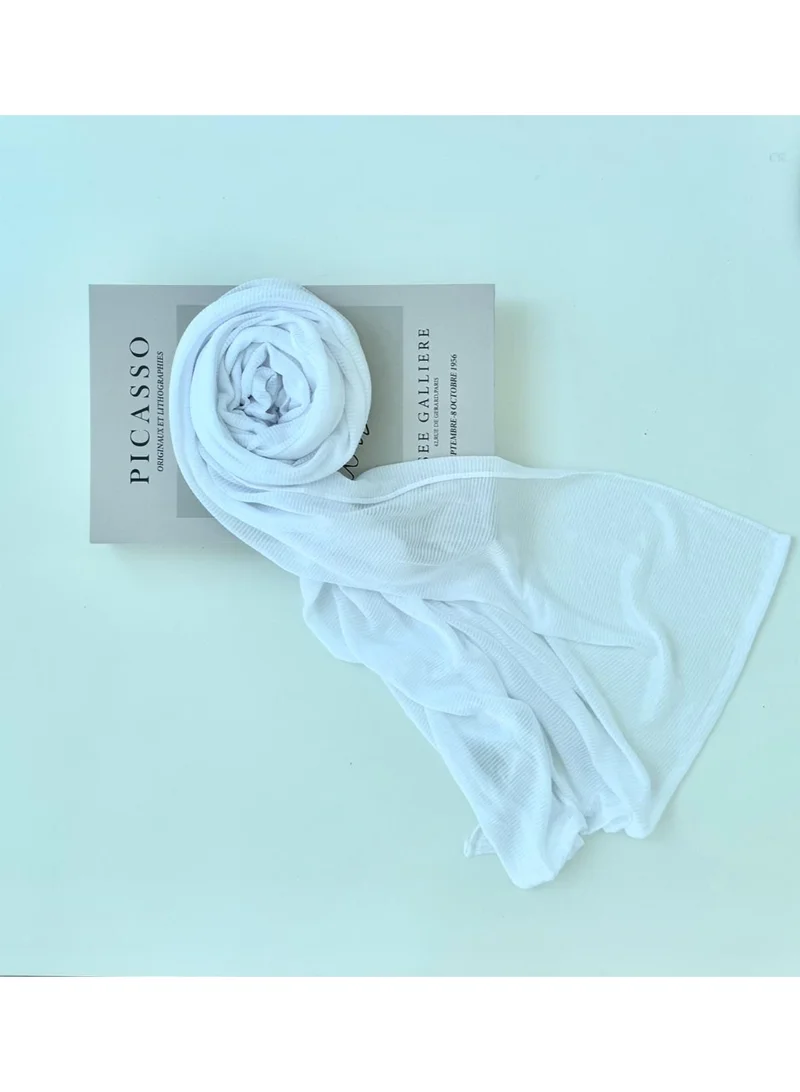 stripped cotton hijab shawl